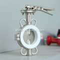 Wafer Lug Type PTFE Seat Butterfly Valve